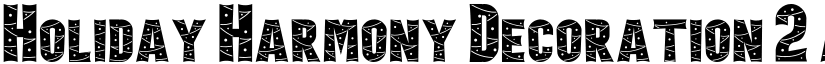 Holiday Harmony Decoration 2 font