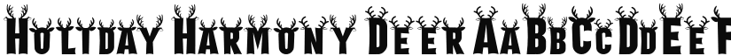 Holiday Harmony Deer font
