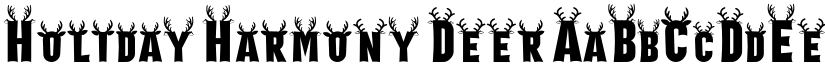 Holiday Harmony Deer font