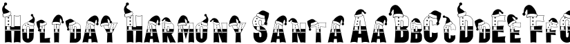 Holiday Harmony Santa font