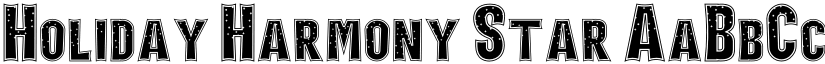 Holiday Harmony Star font