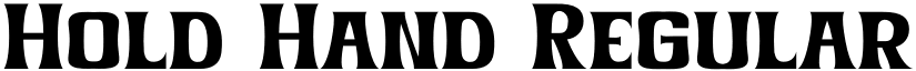 Hold Hand Regular font
