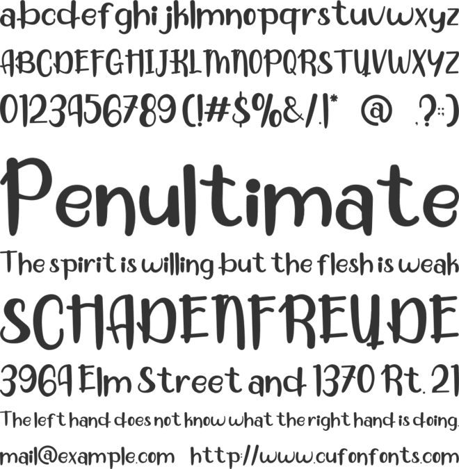 Green Ecosystem font preview