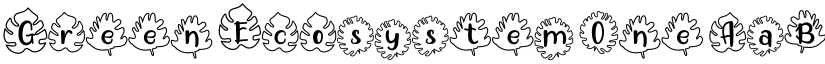 Green Ecosystem One font