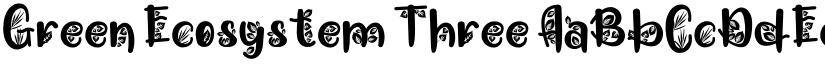 Green Ecosystem Three font