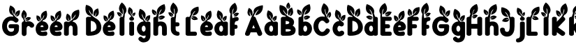 Green Delight Leaf font