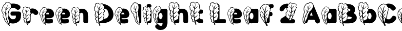 Green Delight Leaf 2 font