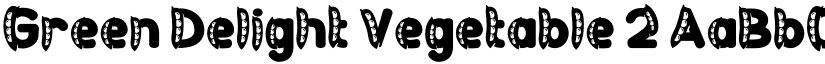 Green Delight Vegetable 2 font