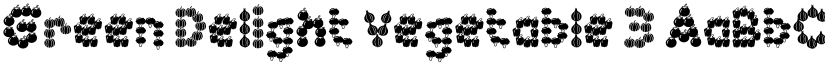Green Delight Vegetable 3 font