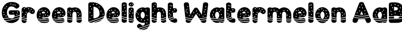 Green Delight Watermelon font