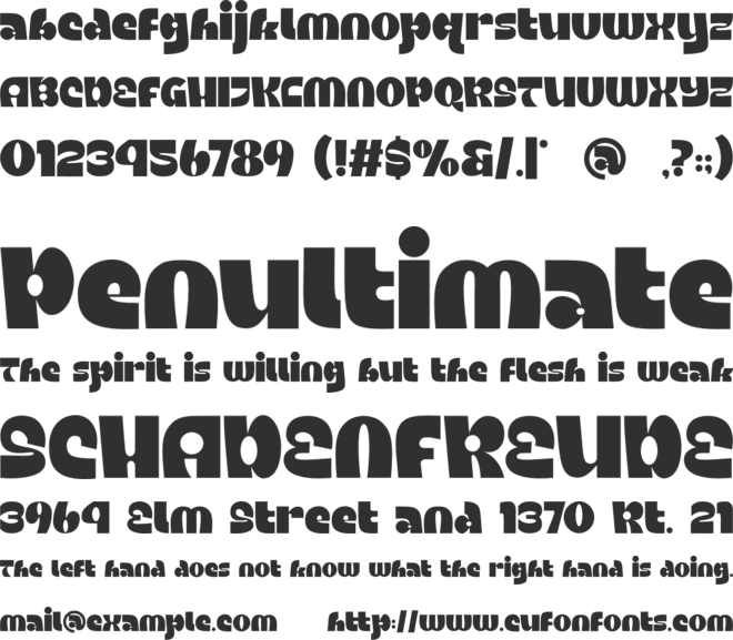 Enjoying Typeface font preview
