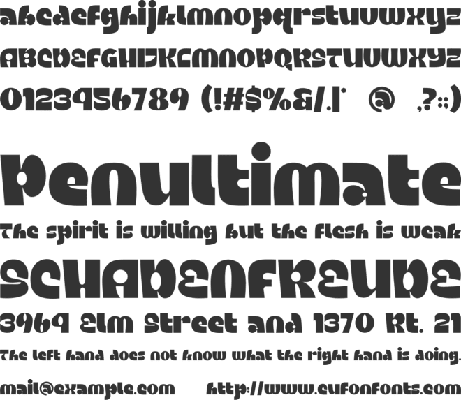 Enjoying Typeface font preview