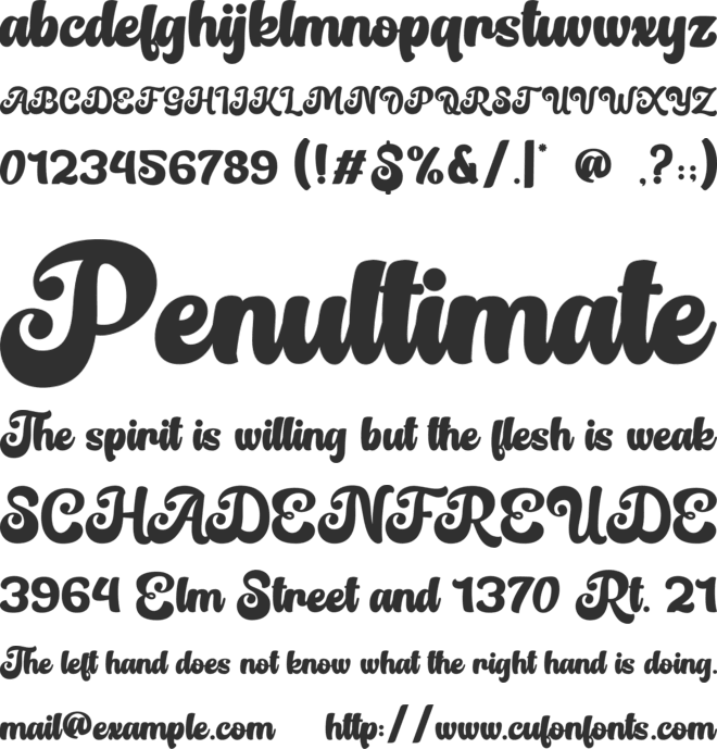 Easy Mind font preview