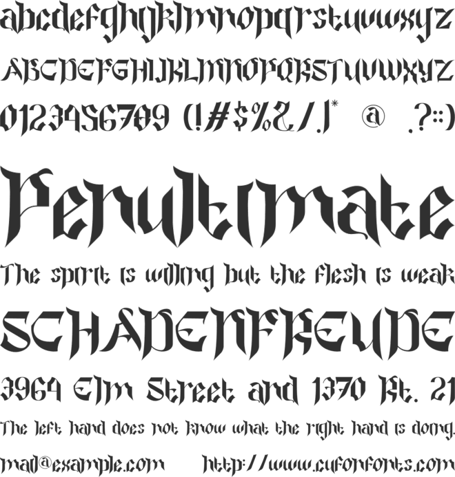 Colide font preview