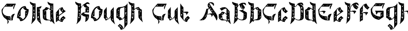 Colide Rough Cut font