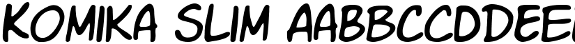 Komika Slim font