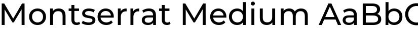 Montserrat Medium font