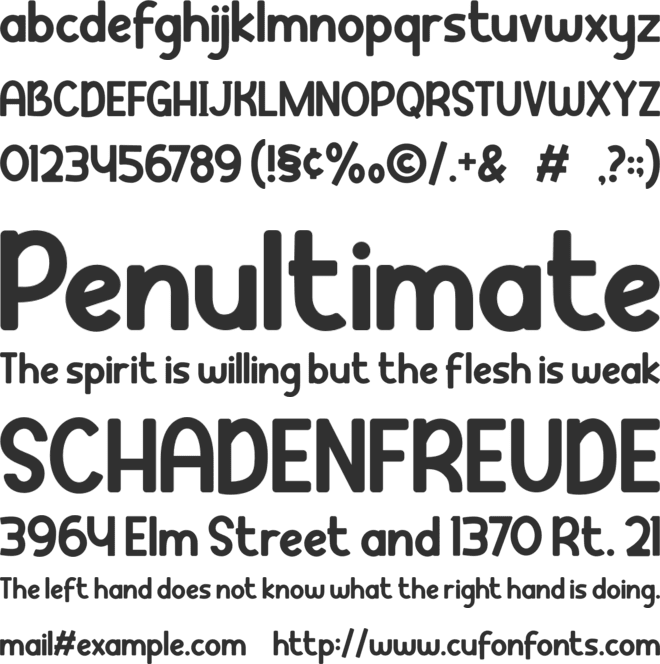 Clever Science font preview