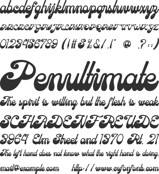 Chunk Five font preview
