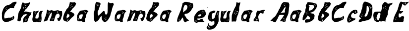Chumba Wamba Regular font
