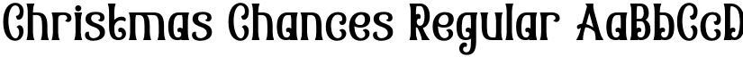 Christmas Chances Regular font