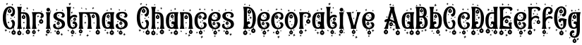 Christmas Chances Decorative font