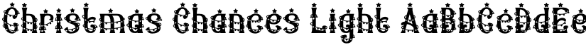 Christmas Chances Light font