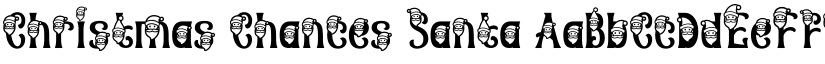 Christmas Chances Santa font