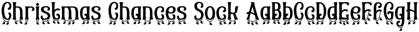 Christmas Chances Sock font