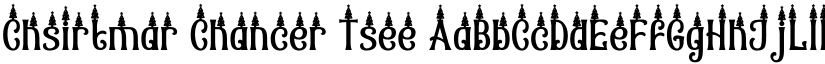 Christmas Chances Tree font