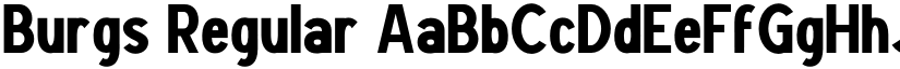 Burgs Regular font