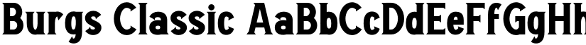 Burgs Classic font