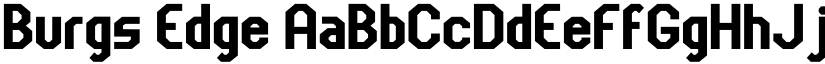 Burgs Edge font