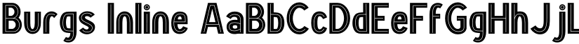 Burgs Inline font