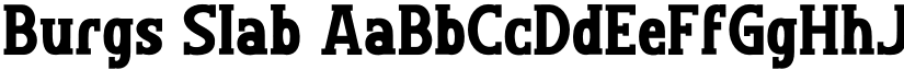 Burgs Slab font