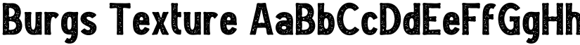 Burgs Texture font