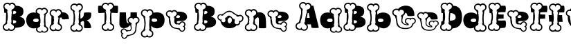 Bark Type Bone font
