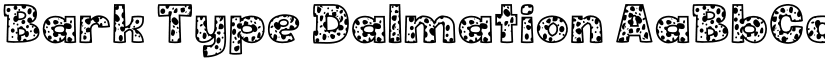 Bark Type Dalmation font