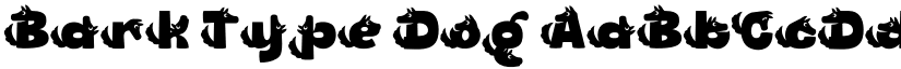 Bark Type Dog font