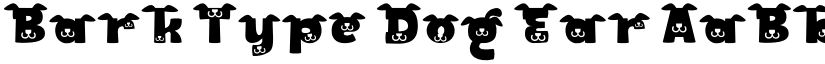 Bark Type Dog Ear font