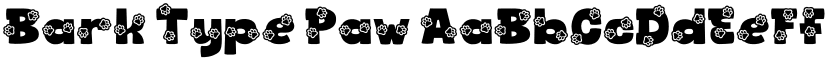 Bark Type Paw font