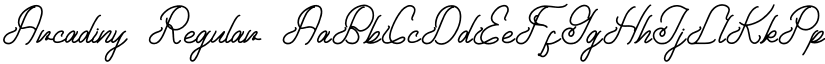 Arcadiny Regular font