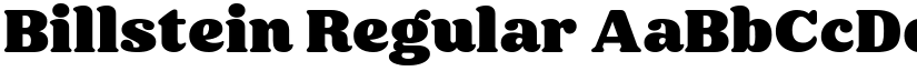 Billstein Regular font