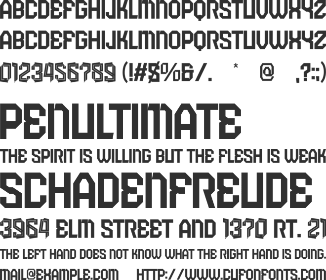 Galacticos font preview