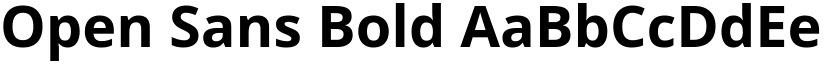 Open Sans Bold font