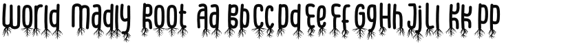 World Madly Root font