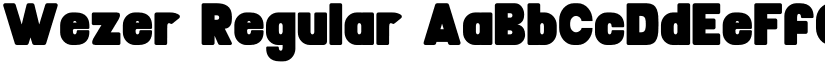 Wezer Regular font