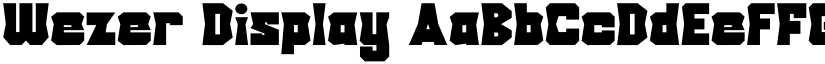 Wezer Display font