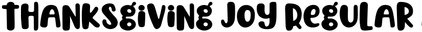 Thanksgiving Joy Regular font