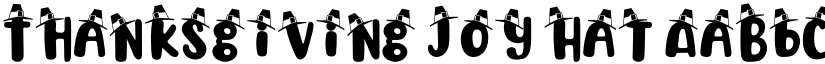 Thanksgiving Joy Hat font